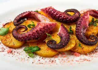 Polpo con patate al forno